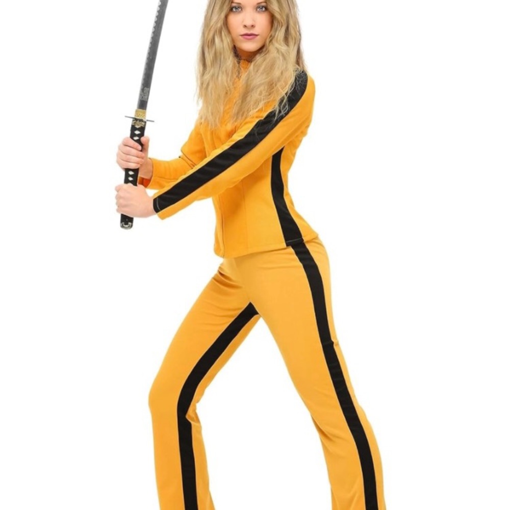 Yellow and Black Women's Jumpsuit